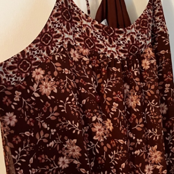 NWT Knox Rose Burgundy Red Wine Floral Maxi Dress | XL - Picture 5 of 8